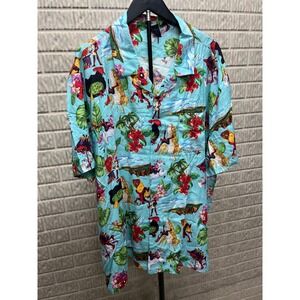 Humor Deadpool Marvel Tropical Hawaiian Shirt Mens 3XL Light Blue GTMVDP11WMSB